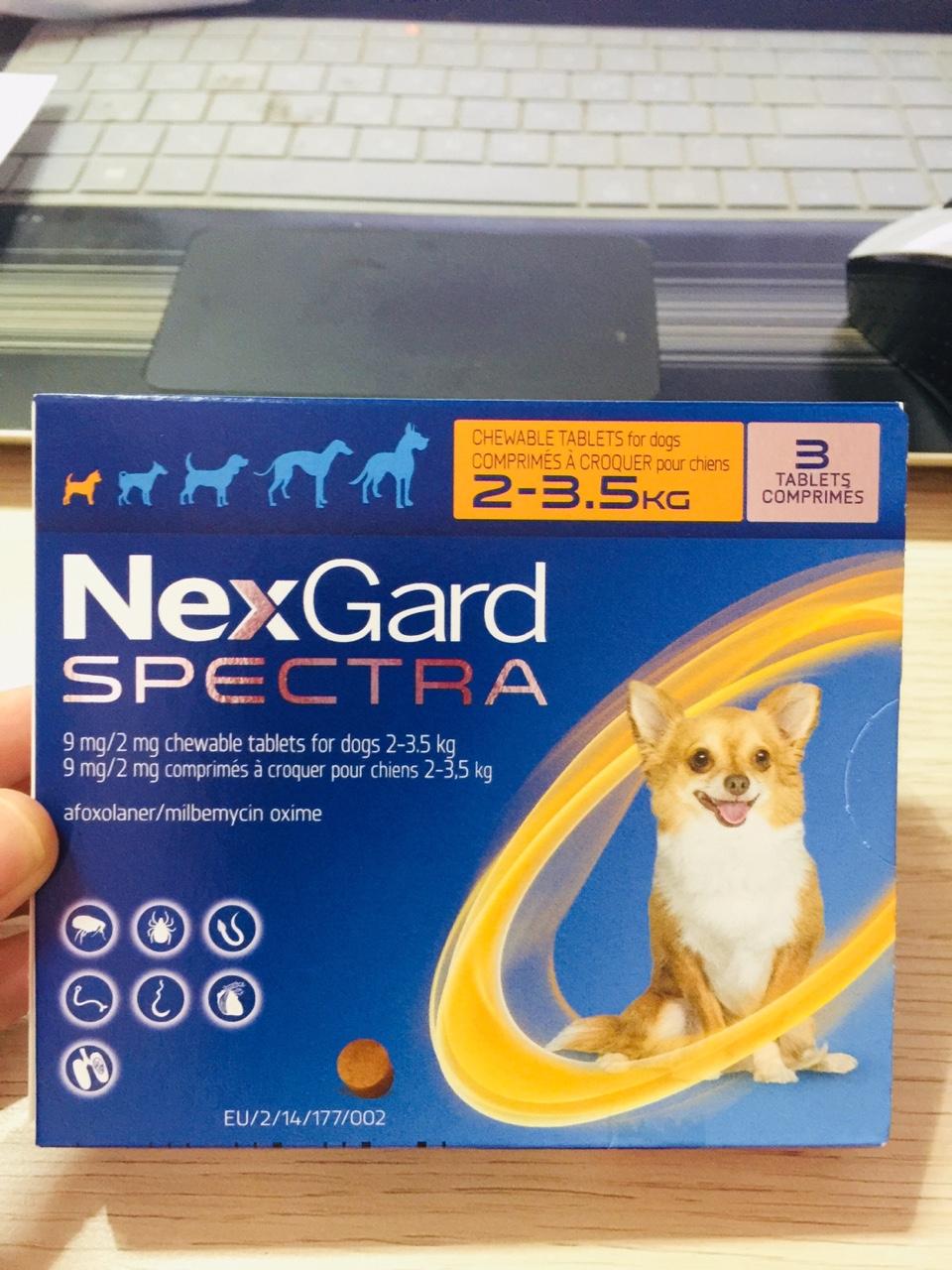 [HCM]Nexgard spectra cho chó 2-3.5kg