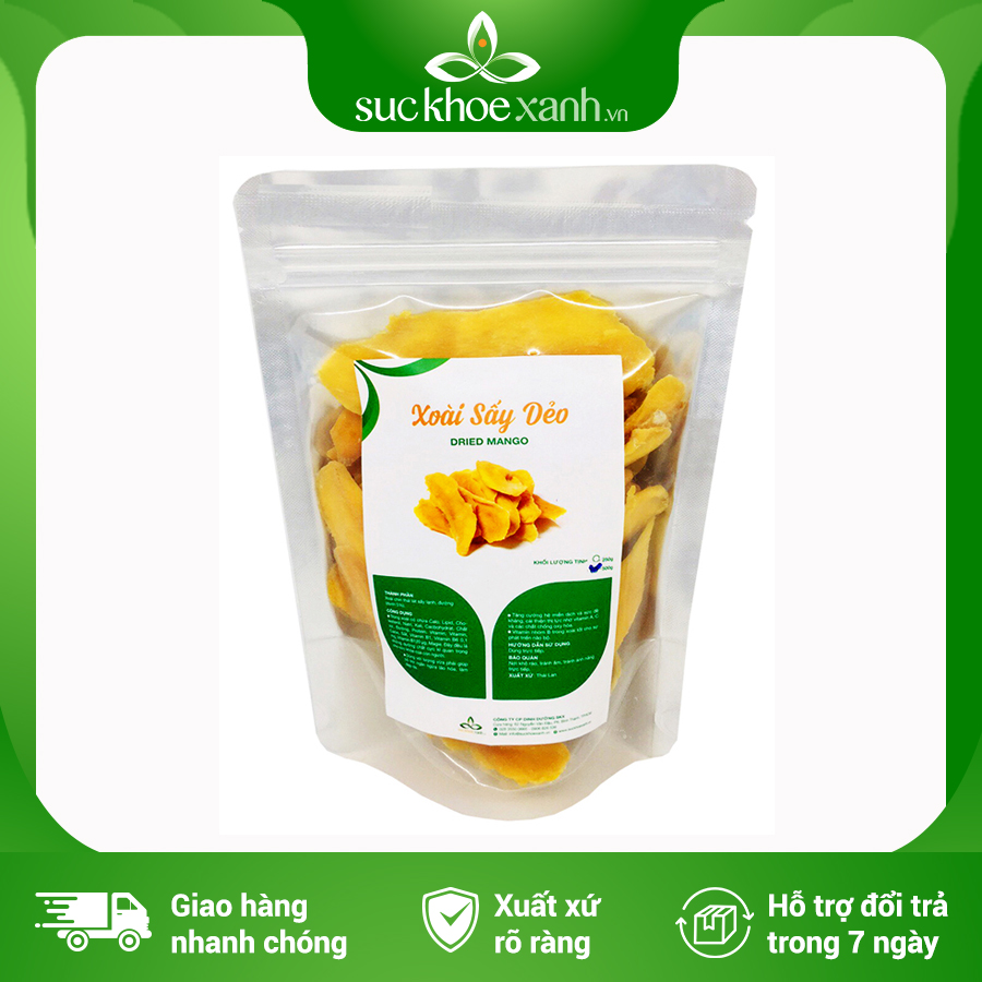 Xoài Cát Hòa Lộc sấy dẻo - 500g/túi - Việt Nam chính hãng