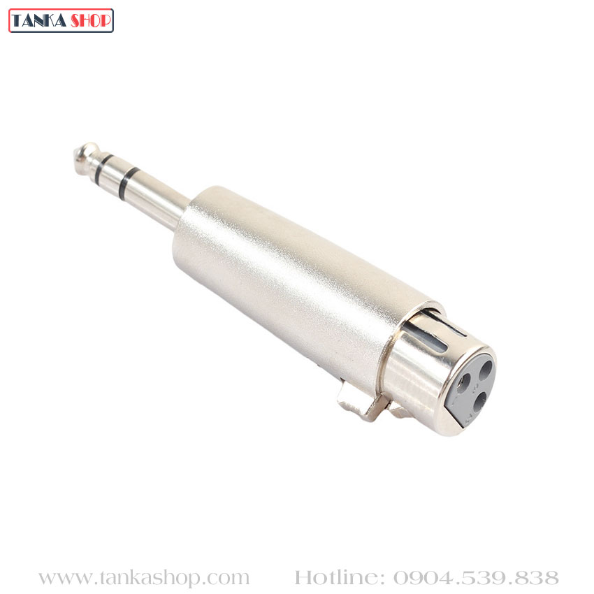 Jack chuyển XLR cái sang 6.35 mm Stereo