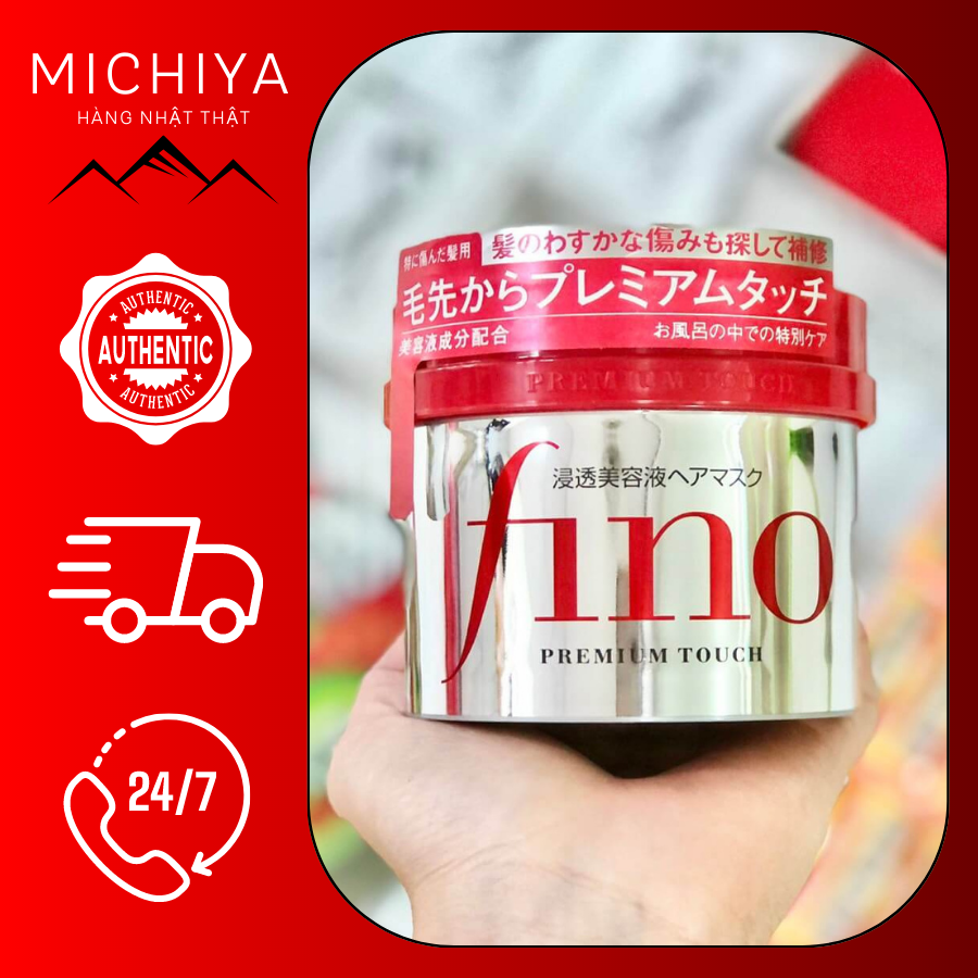 Kem ủ tóc fino shiseido nhật bản hũ 230g, kem ủ tóc fino nhật bản