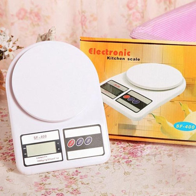 Cân  tiểu li 7kg nhà bếp điện tử SF-400A loại 7kg có đèn led - Cân tiểu ly nhà bếp để bàn