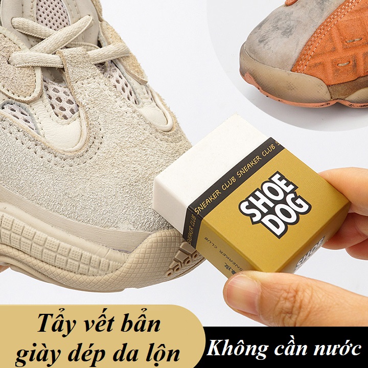 Gôm tẩy da lộn - tẩy trắng giầy - tẩy ố vàng giày - vệ sinh da lộn