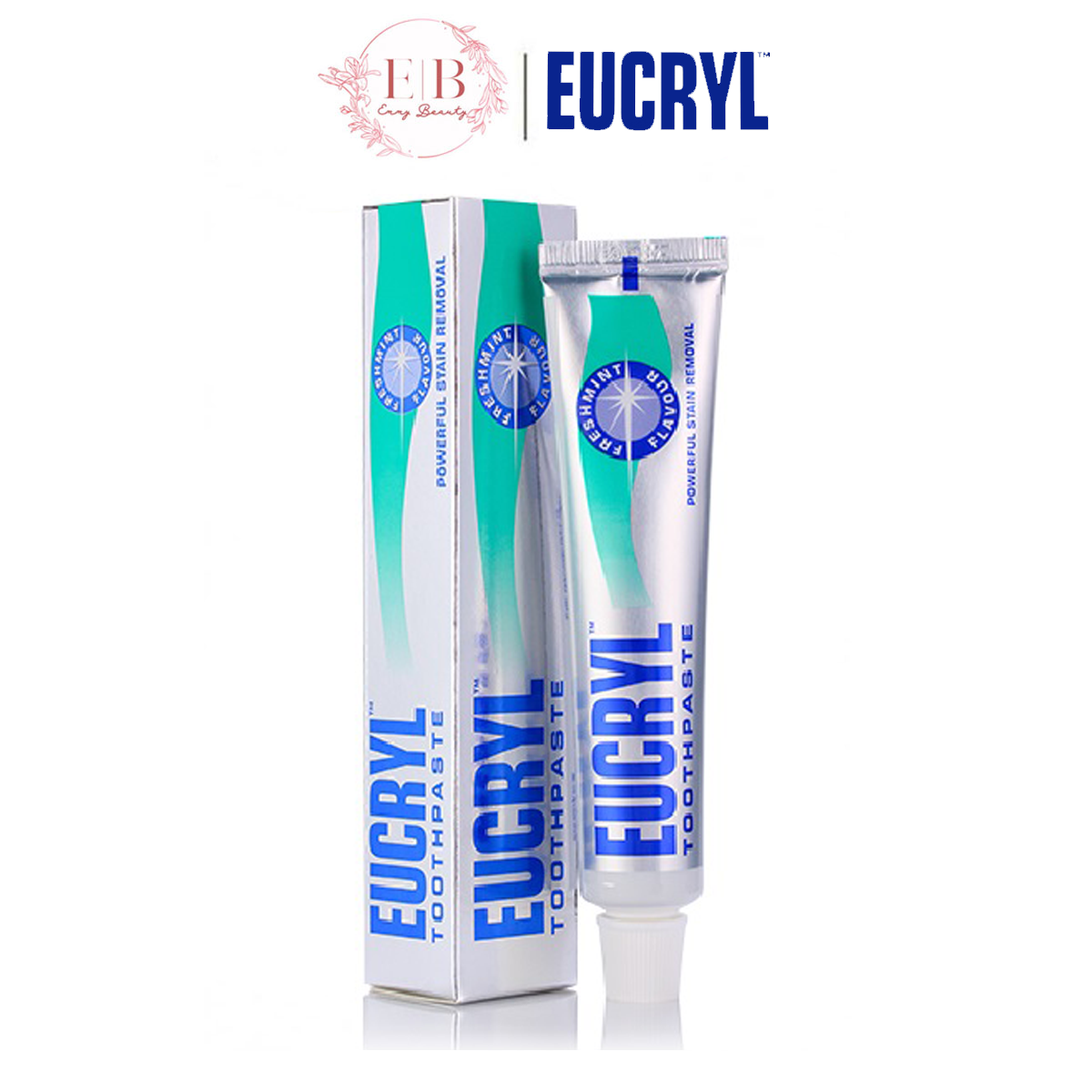 Kem đánh răng Eucryl hỗ trợ trắng răng 62g hàng chính hãng