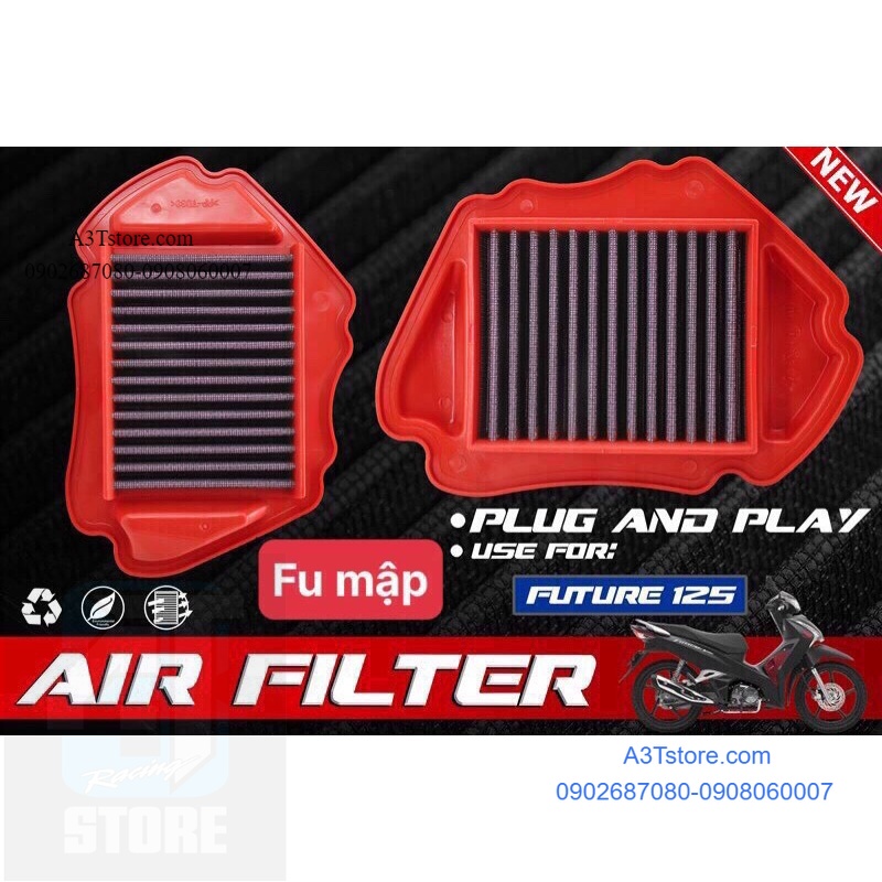 Lọc gió độ [ta racing] future 125i / fuled / fu neo / rs 100