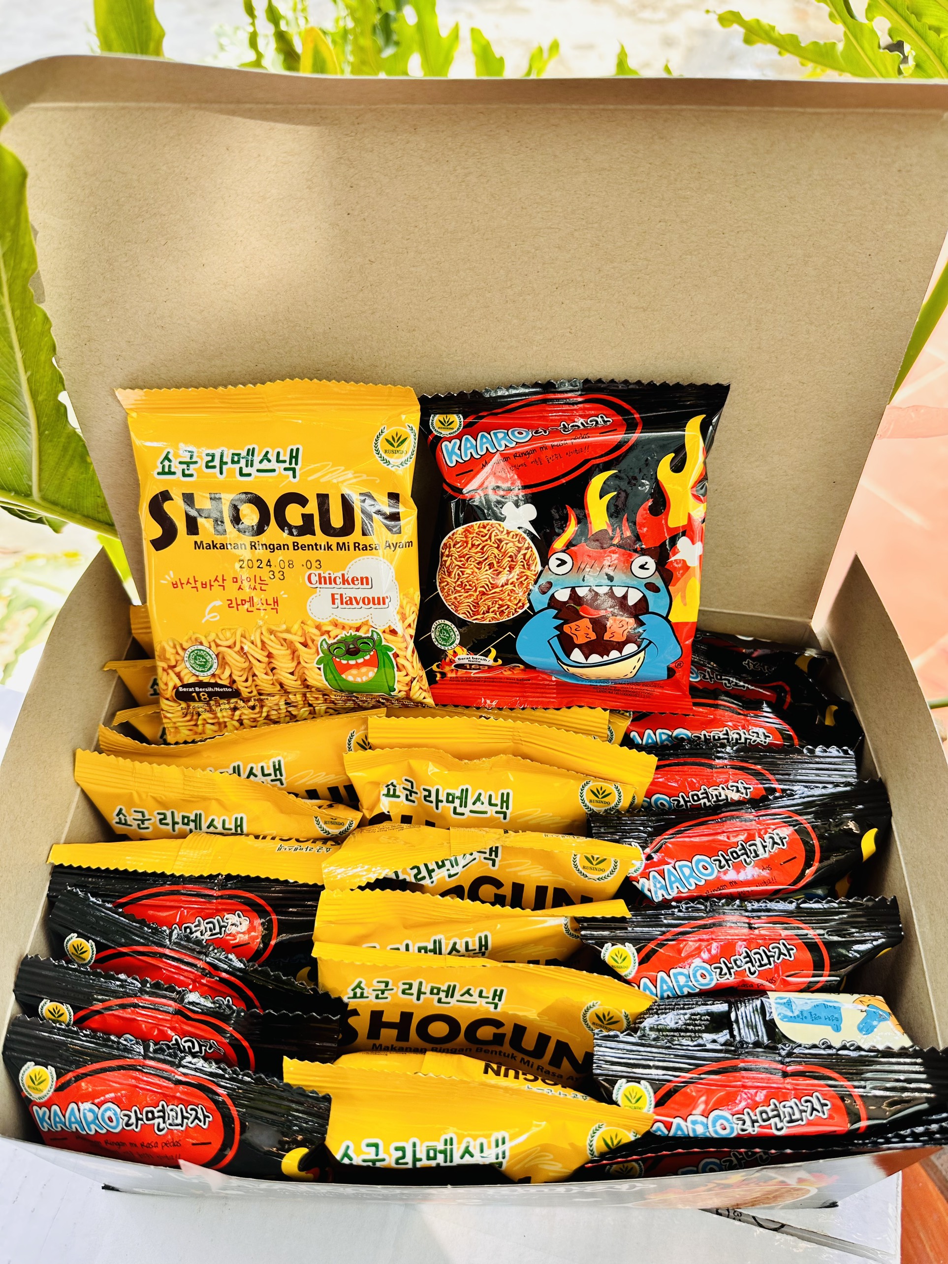 Mì Tôm Trẻ Em SHOGUN Nhập Khẩu Hàn Quốc Thùng 30 Gói MIX 2 vị siêu ngon