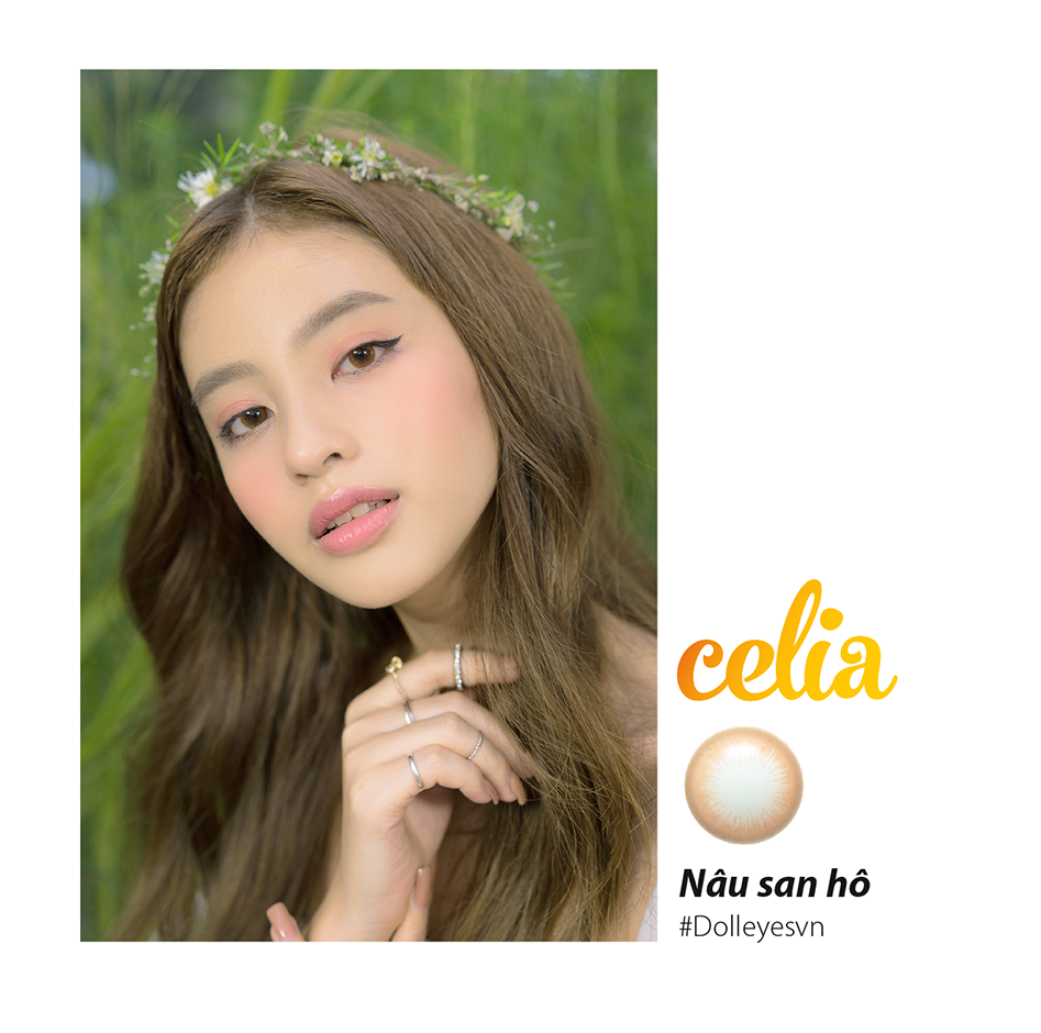 Kính Áp Tròng DOLL EYES Celia Brown Limited Edition 14,2mm