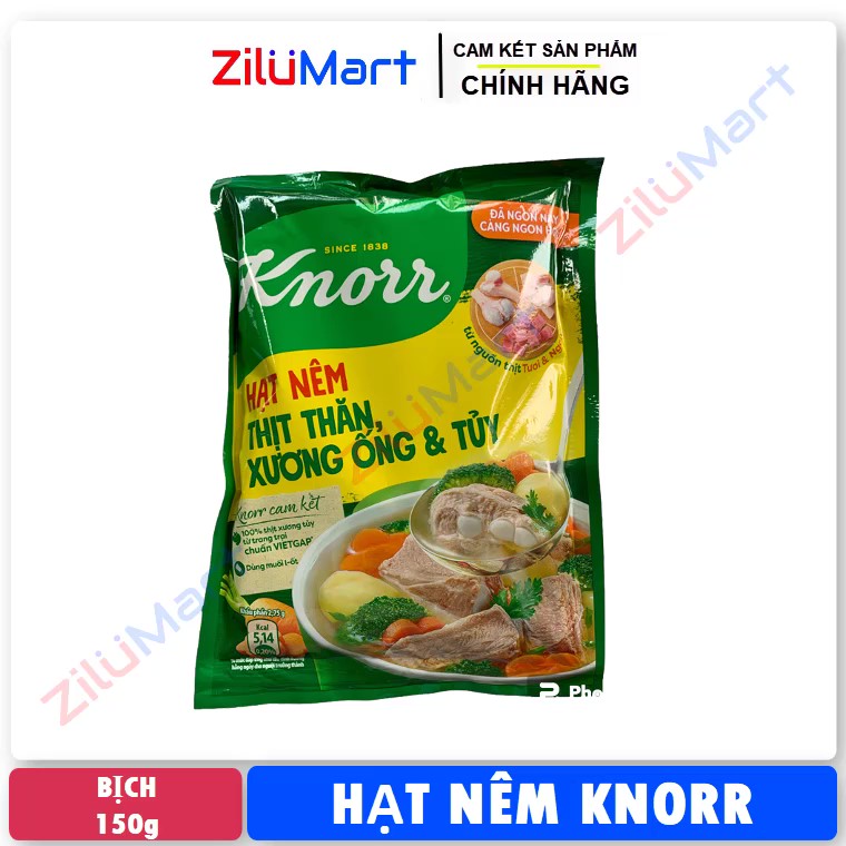 Hạt nêm Knorr thịt thăn xương ống và tủy gói loại 150g