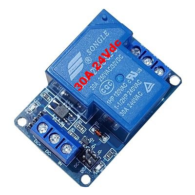 Module 1 relay 24vdc 30a có opto kích high/low htc