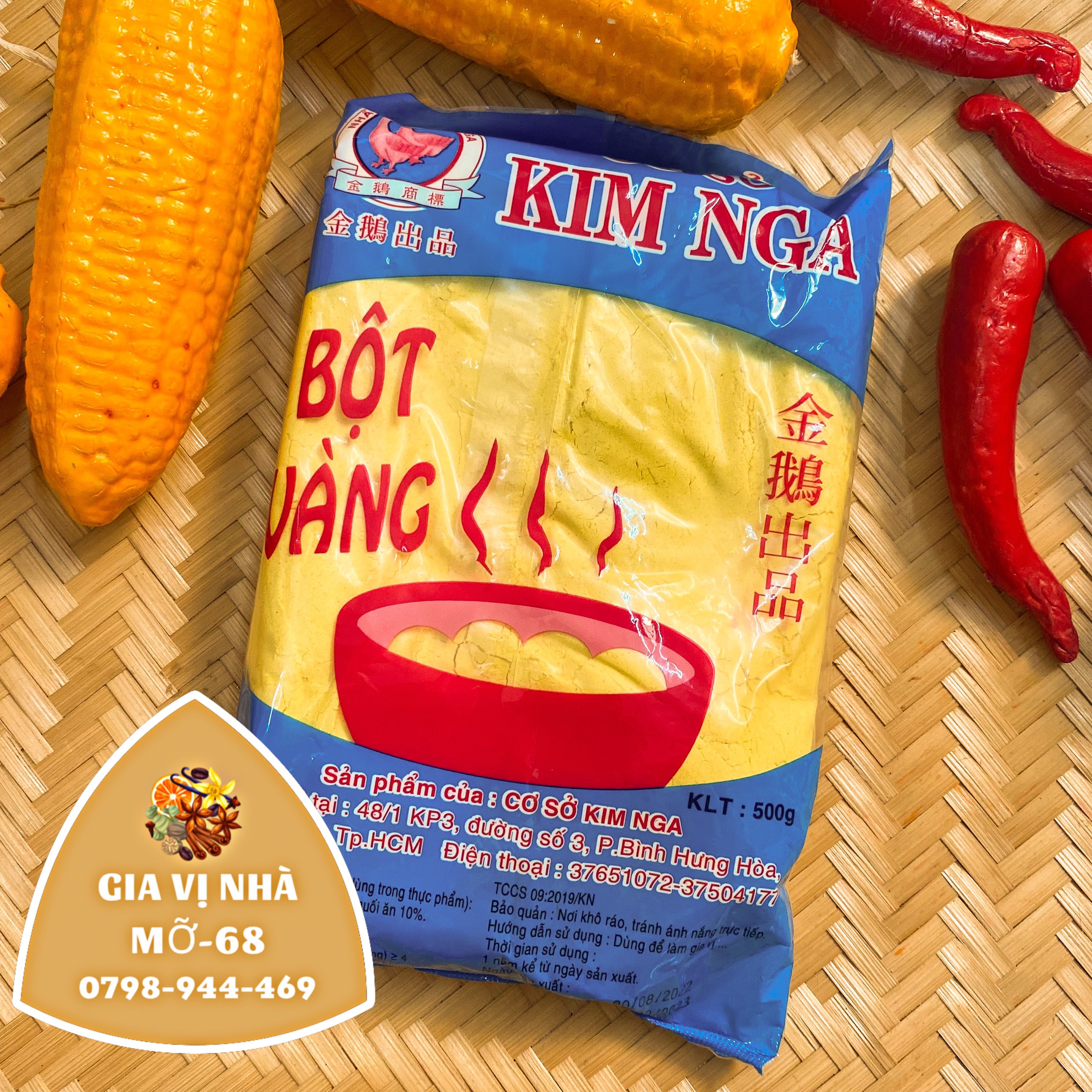 Bột béo vàng kim nga - gói 100gr-500gr
