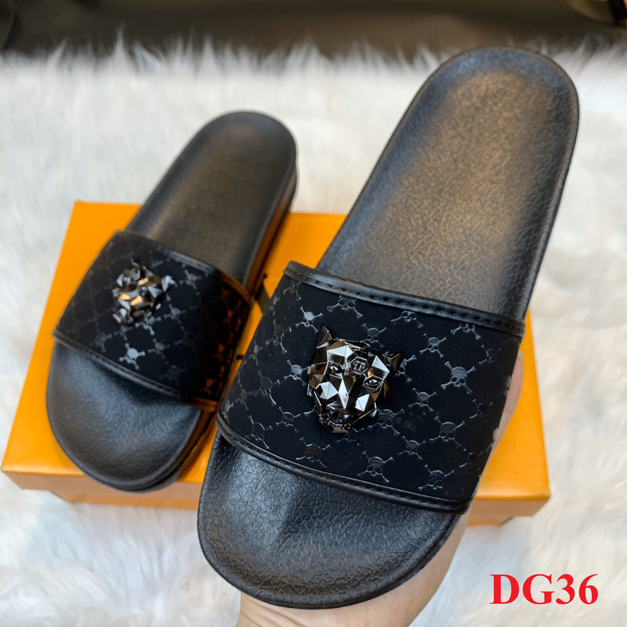 Dép nam - dép quai ngang cao cấp dg36 - dép đế cao su full size nam