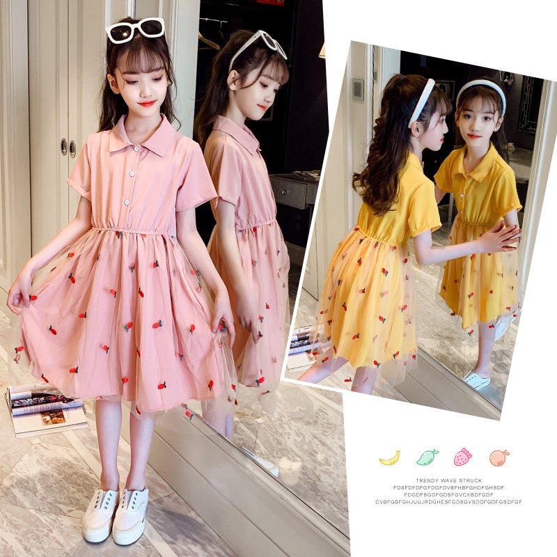 Đầm bé gái cho bé gái 10 tuổi 3 12 tuổi  Váy đi học đi chơi dự tiệc  cho bé  Đầm xinh phong cách Hàn Quốc   Lazadavn