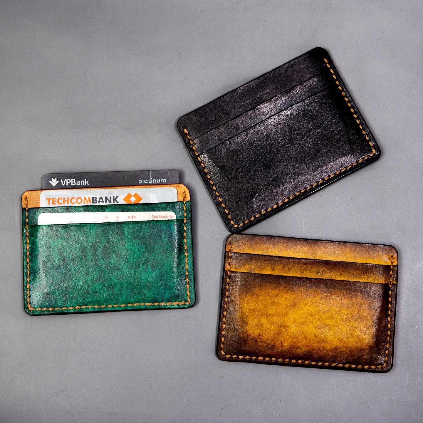 Ví mini đựng thẻ card holder wemoda da thật cao cấp veg italia