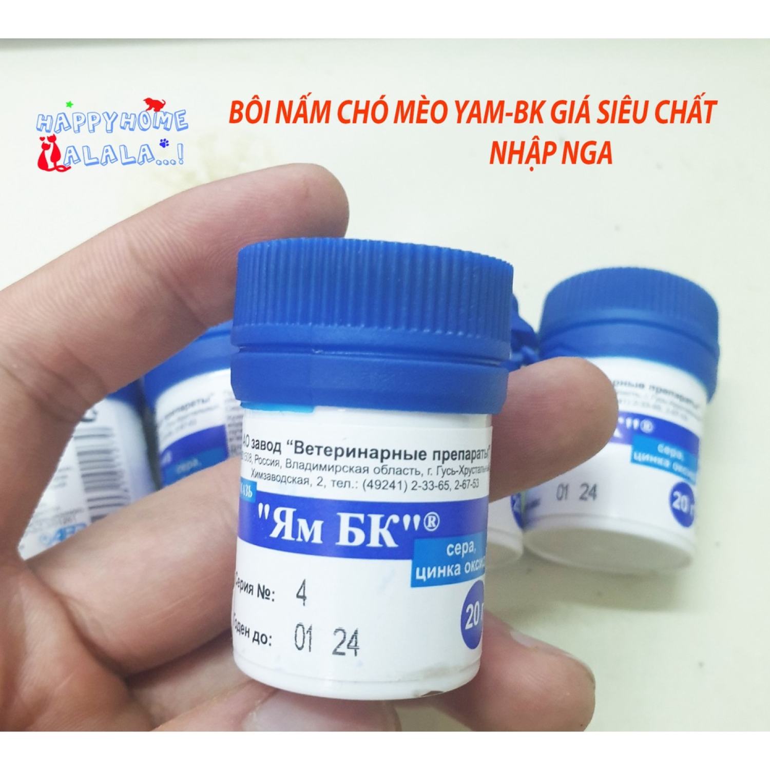 BÔI NẤM CHO CHÓ MÈO ABB YAM BK GIÁ CỰC CHẤT( HÀNG NGA)