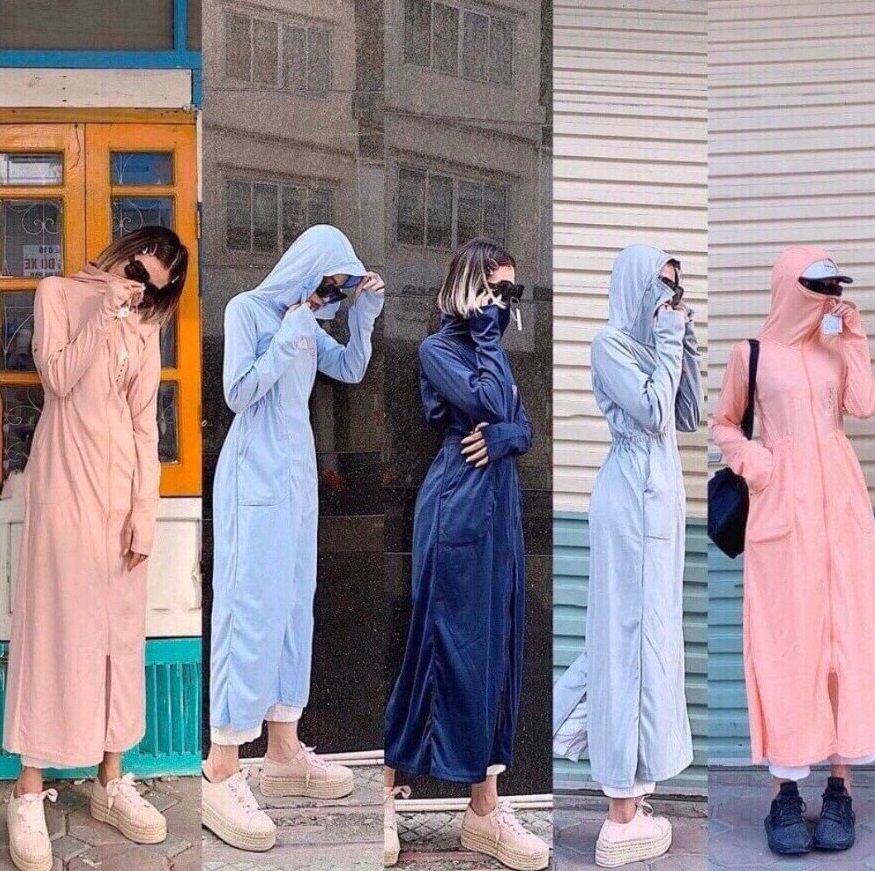 Áo chống nắng toàn thân bảo vệ làn da toàn thân aok34