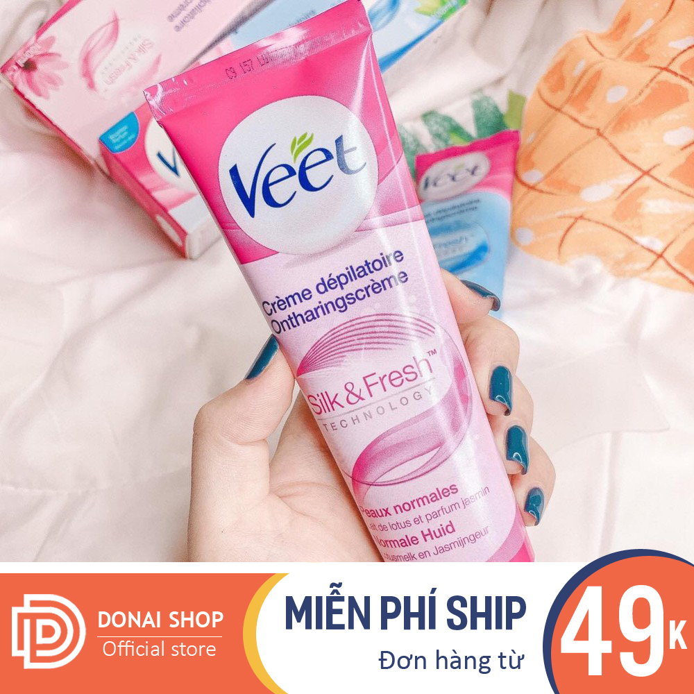 (Có video) Kem tẩy lông nách, lông chân tay, toàn thân cho nữ Veet vĩnh viễn tẩy tận gốc 100ml DSKTL45 - Kem tẩy lông nách chân tay vĩnh viễn