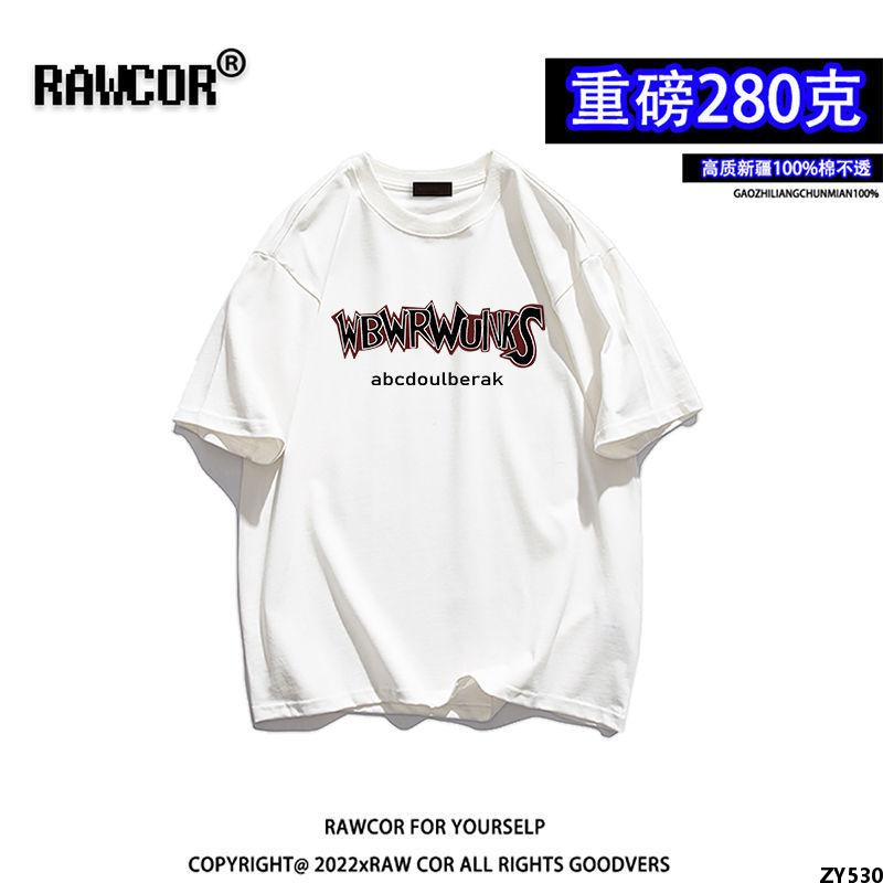 100 Cotton Nặng Mùa Hè hiphop Thương Hiệu T Áo Sơ Mi Cặp Đôi ins Xi Phong