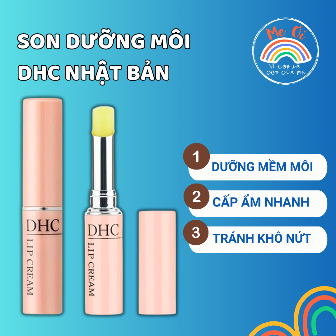 Son dưỡng DHC Lip Cream không màu, giảm thâm - Son dưỡng môi DHC Nhật Bản chính hãng