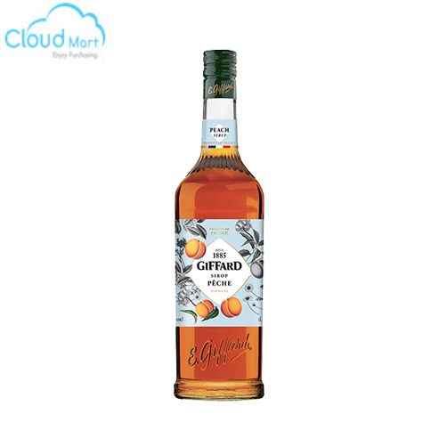 Syrup Giffard Peach (Đào) 1L - Nguyên Liệu Pha Chế Cloud Mart