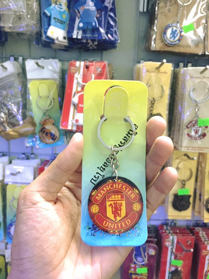 Móc khóa nhựa tròn clb bóng đá Chelsea - Barcalona - Real madrid cực đep - LiDO Sports