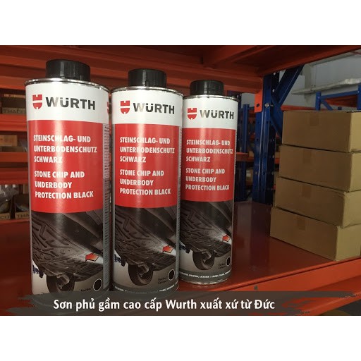 Sơn phủ gầm ô tô su non wurth hàng nhập khẩu công nghệ đức 1000 ml