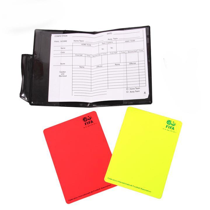 Set sổ thẻ đỏ thẻ vàng cho trọng tài bóng đá