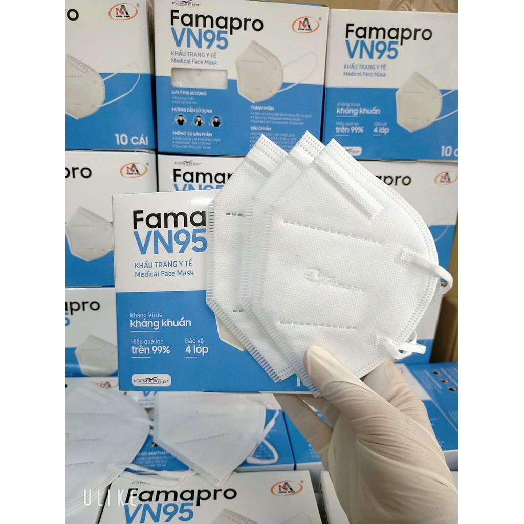  Combo 5 Hộp 50  Chiếc  Khẩu Trang N95 Không Van ,Công Nghệ Nhật Bản Kháng Khuẩn Chống Bụi Siêu Mịn 