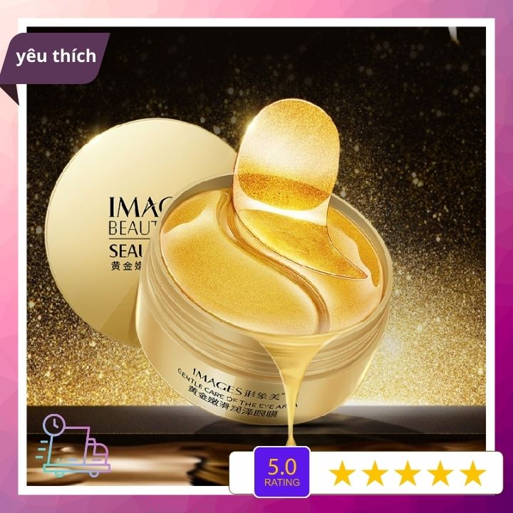 Mặt nạ mắt Images tinh chất vàng, collagen 60 miếng