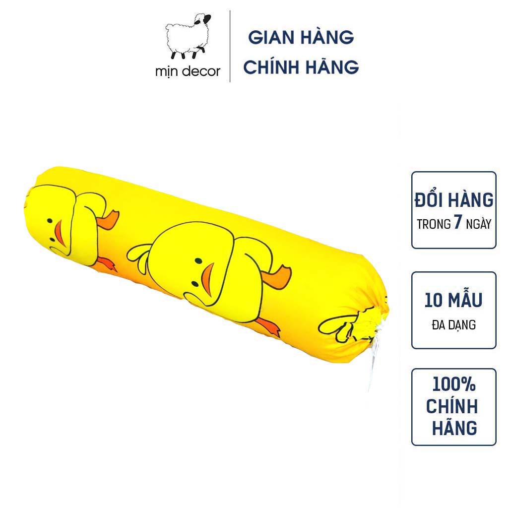 Vỏ gối ôm cotton 3D - Mịn Decor - Kích thước 35x110cm - Nhiều mẫu mã đa dạng