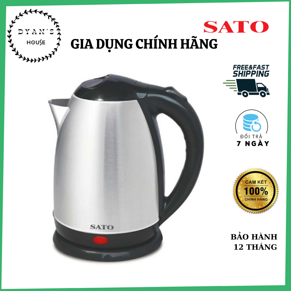Ấm siêu tốc sato 17st45 dung tích 1.8l - bảo hành 12 tháng