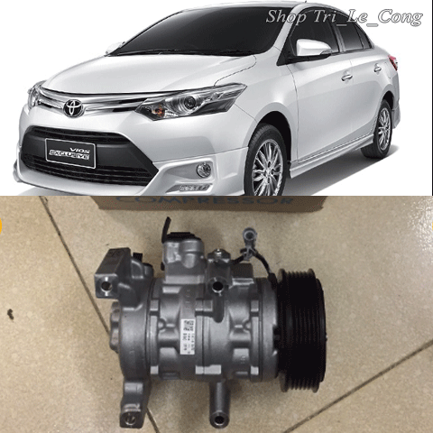 Toyota Vios 2014-2018 Lốc lạnh bản 6pk xe hơi ô tô block mới cục máy nén khí điều hòa hàng bãi 2015 2016 Giá 4,161,739 Đồng*Miễn phí vận chuyển