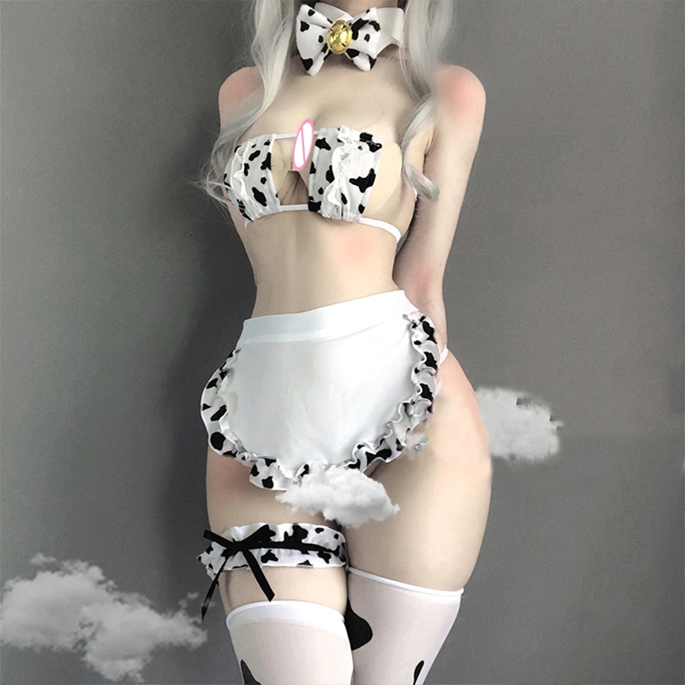Cow Sexy Cosplay Costume Maid Tankini Swimsuit Anime Cow Girl Costume - Cos Cosplay - Aliexpress 【Original】