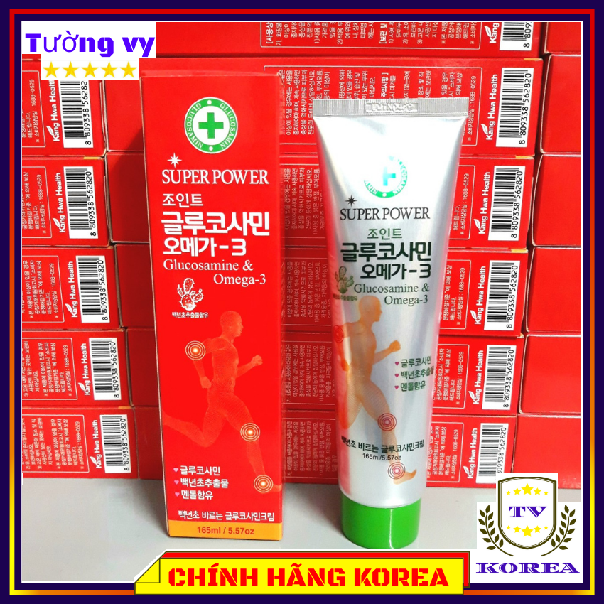 Dầu lạnh Omega3 Glucosamine hàn quốc chính hãng, tuýp 165ml, chavykorea