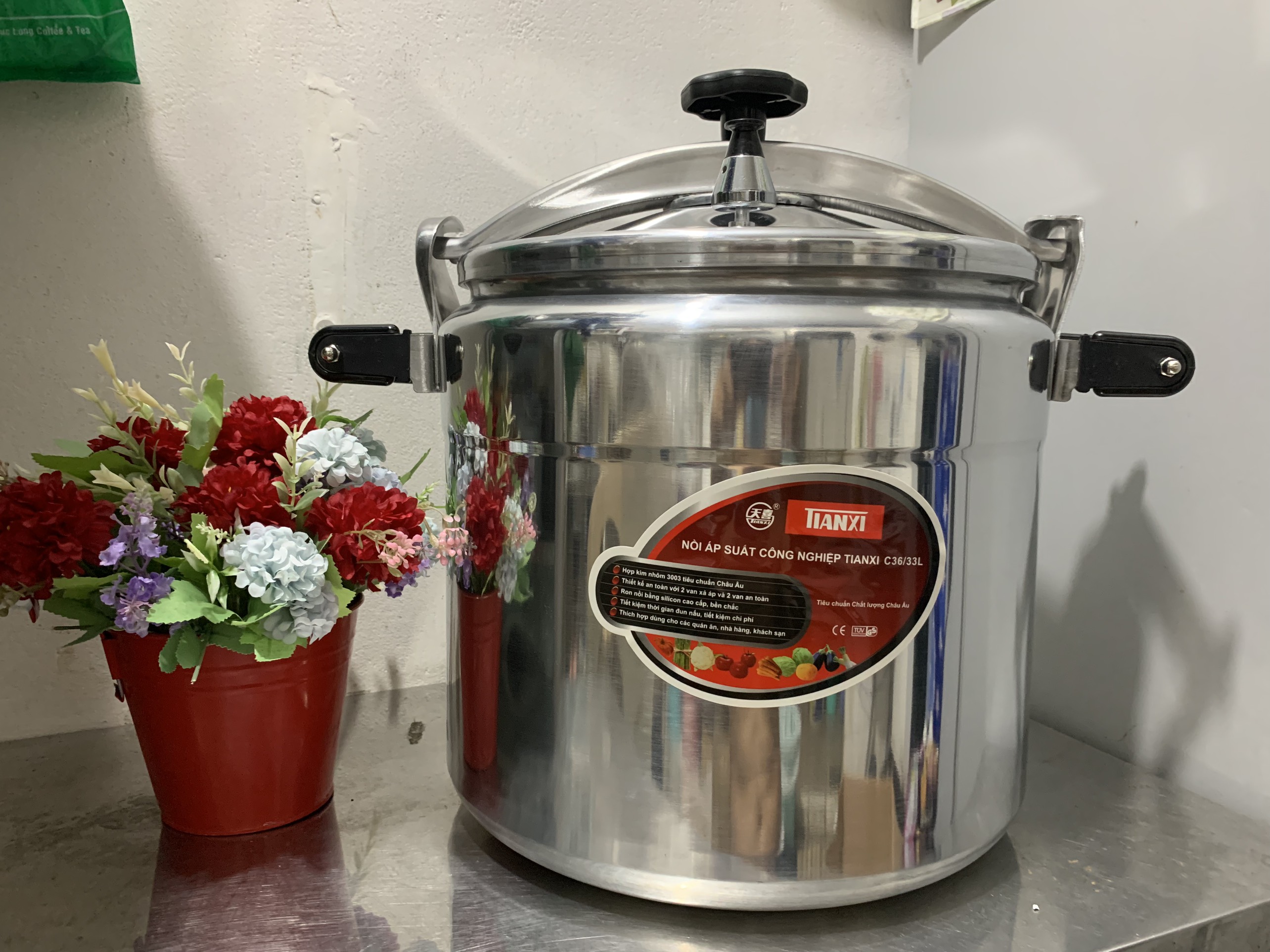 Nồi áp suất công nghiệp Tianxi C36 - 36cm (33 Lít)