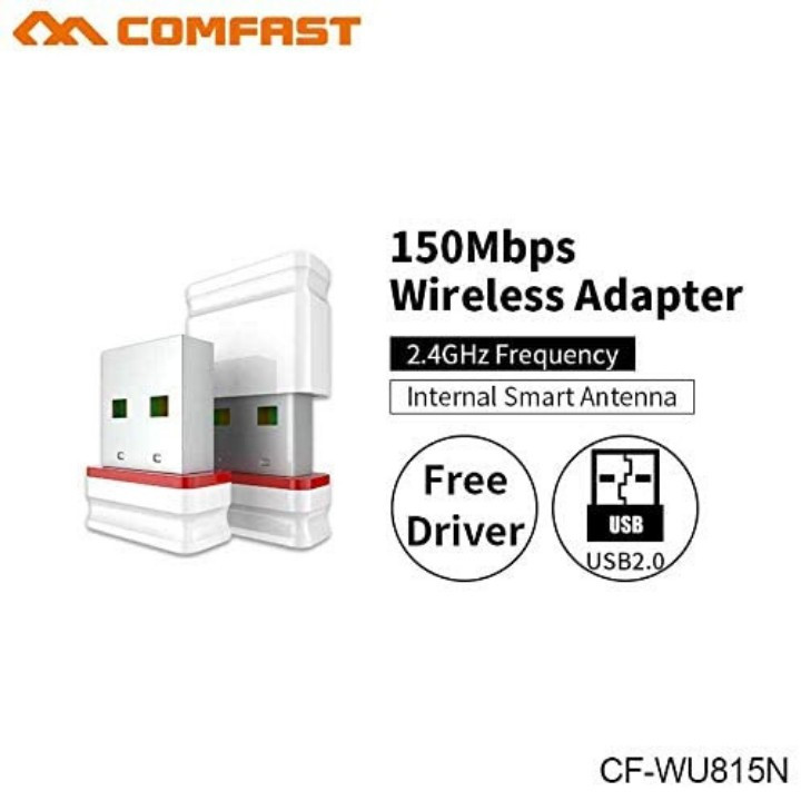 USB thu wifi Comfast CF-WU815N CF-WU757F Tốc độ 150Mbps không cần đĩa cài