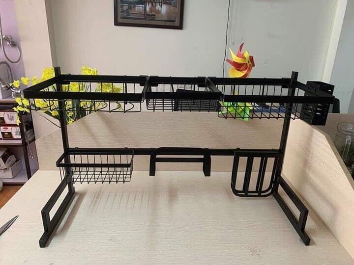 [HCM][BAO CỨNG ĐẶT ĐƯỢC ĐẦY BÁT ĐĨA] Kệ Chén Đa Năng INOX SƠN TĨNH ĐIỆN LEKUTE Giá Để Bát Đũa THÔNG MINH TIỆN LỢI ĐANG ĐƯỢC ƯA CHUỘNG GIÁ SIÊU SỈ 85CM