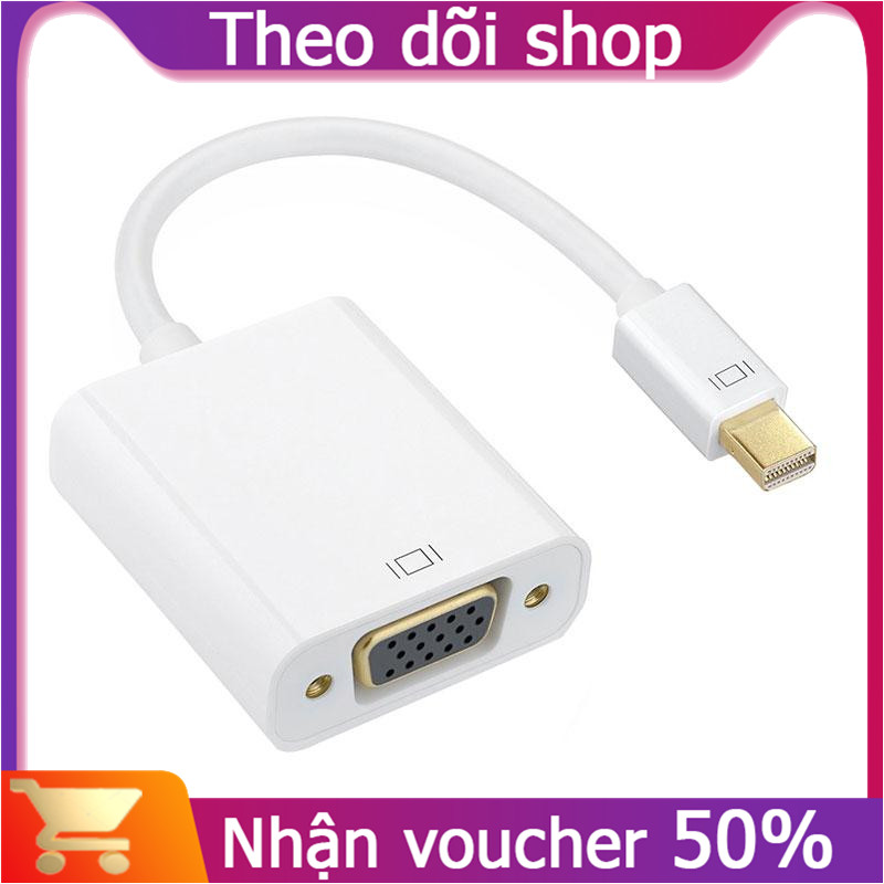 Cáp Chuyển Đổi Thunderbolt Display Port Dp Mini DP Sang VGA, Cáp Chuyển Đổi Cho MacBook Air Pro iMac ThinkPad X1