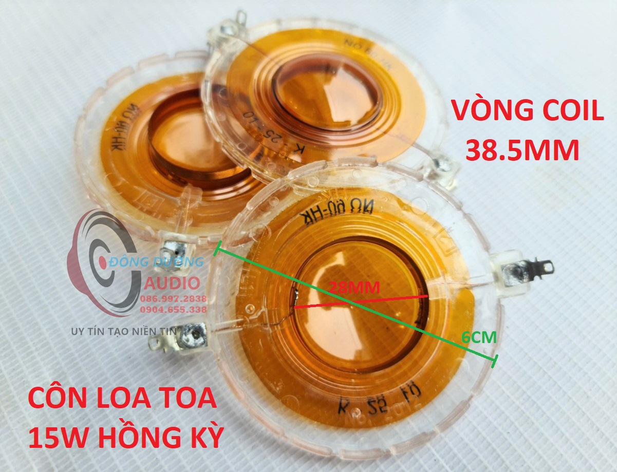 Coil loa phóng toa 35w - kích thước 38.5mm - coil loa toa