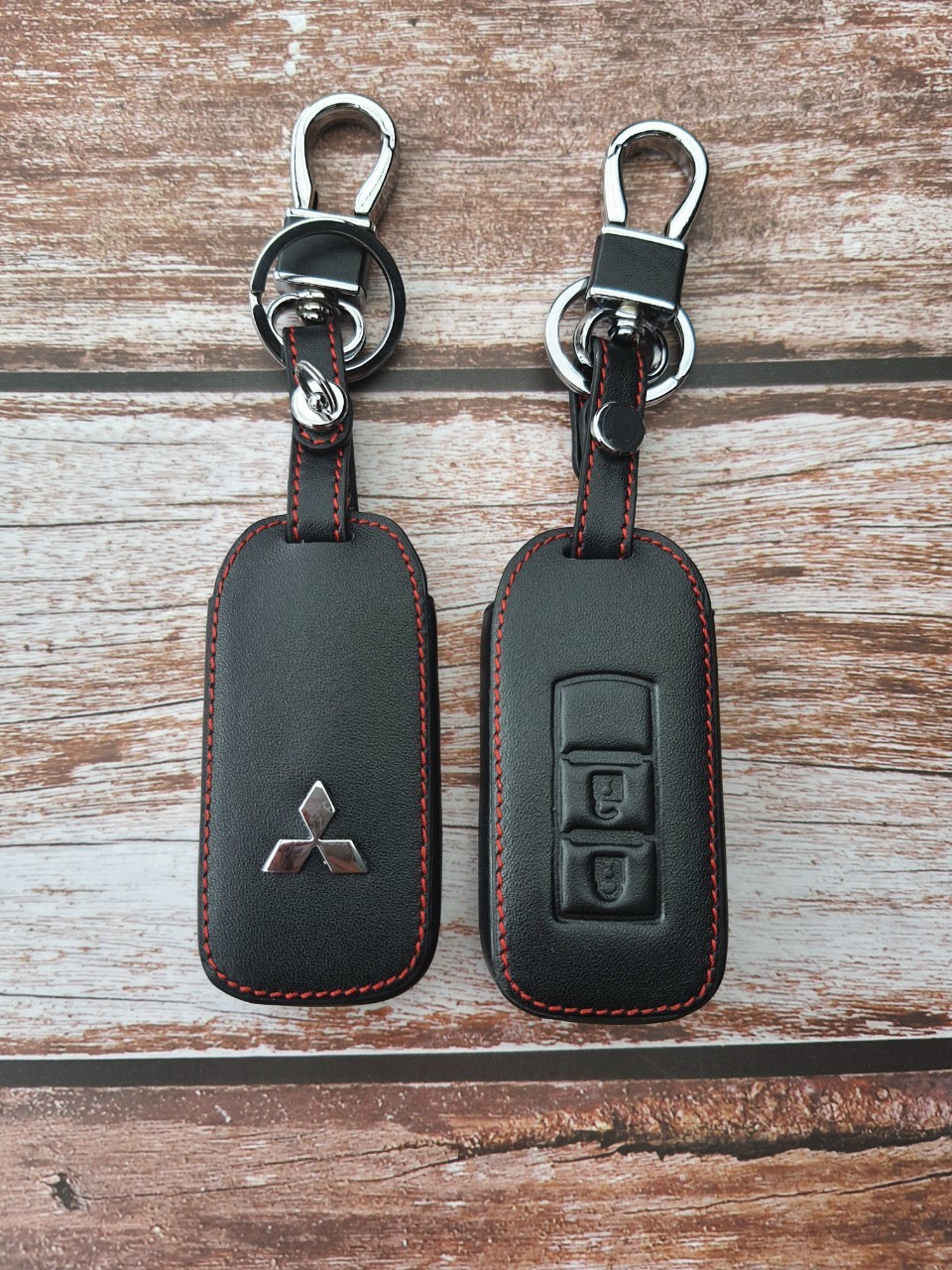 Bao Da Chìa Khóa Mitsubishi Xpander, Outlander, Attrage, Mirage Logo 3D