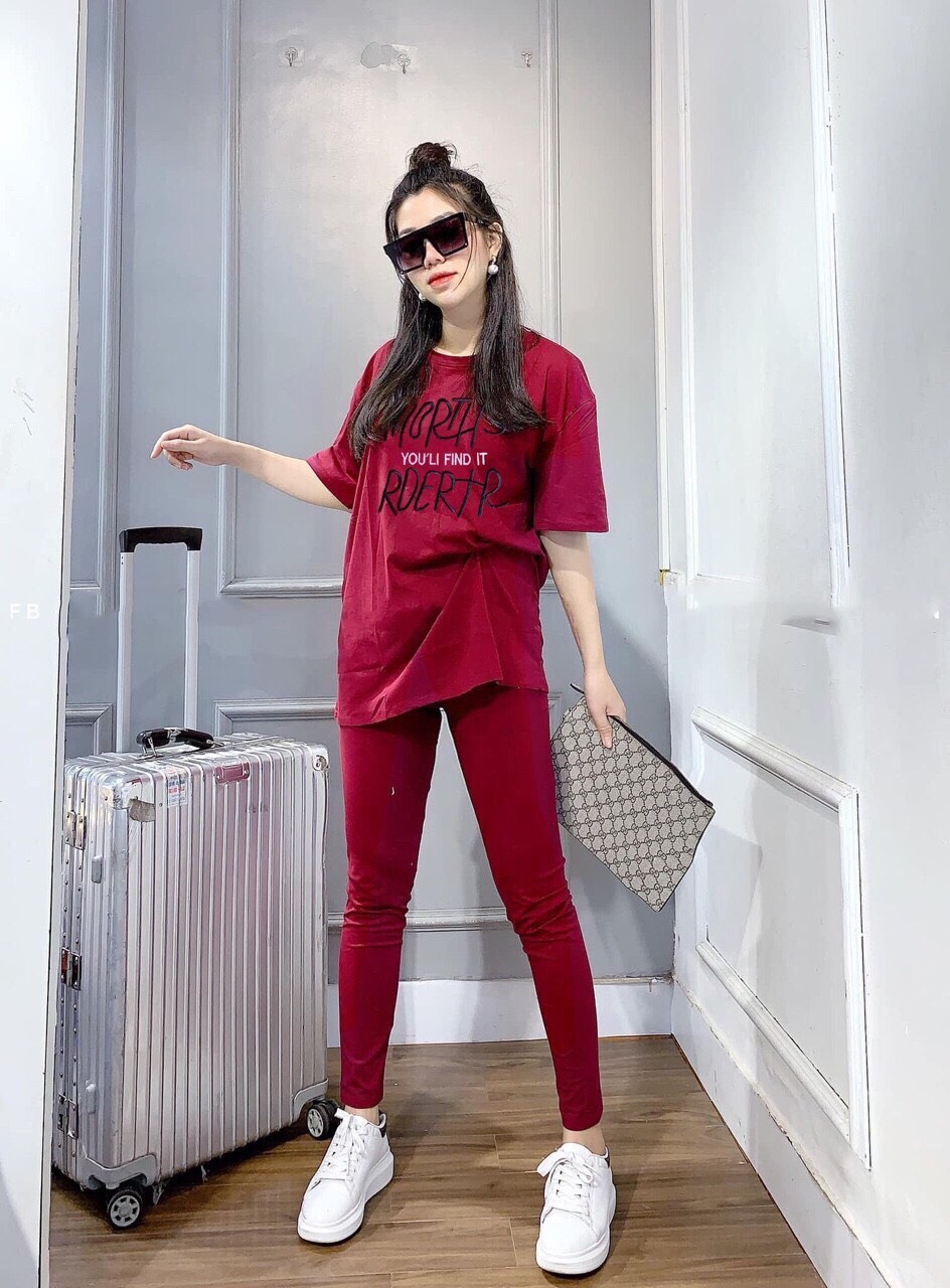 Set bộ dài mặc nhà áo form rộng FE cực HOT 2020