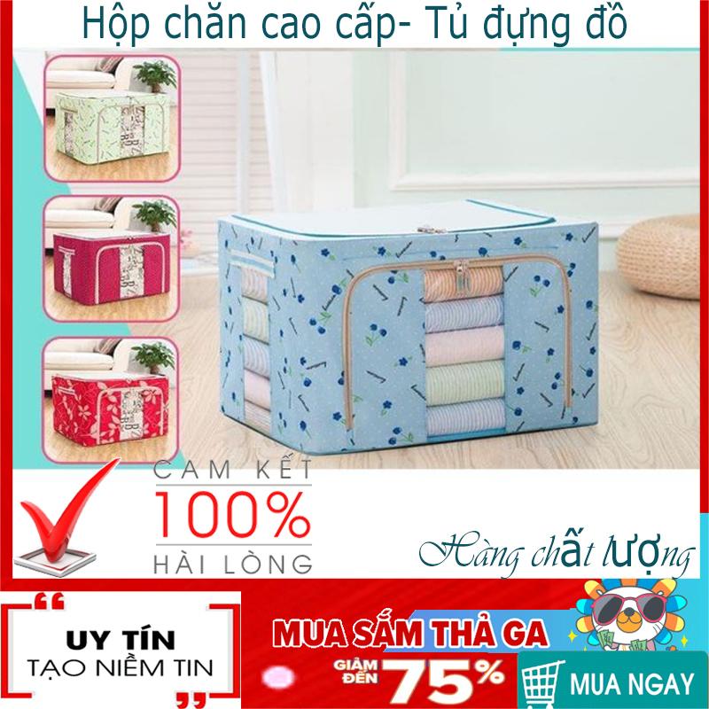 Hộp đựng đồ, Tủ vải đựng đồ quân áo , hộp đựng quần áo, thùng vải đựng đồ, -Hộp chăn đựng đồ quần áo gấp gọn , cứng cáp chiu lực ngăn chứa rộng rãi Bh uy tín