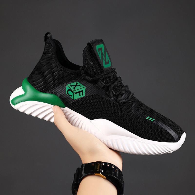 ( Có 2 Màu ) Giày nam thể thao sườn chữ XFC , Giày sneaker nam vải thoáng khí mẫu 2021 14