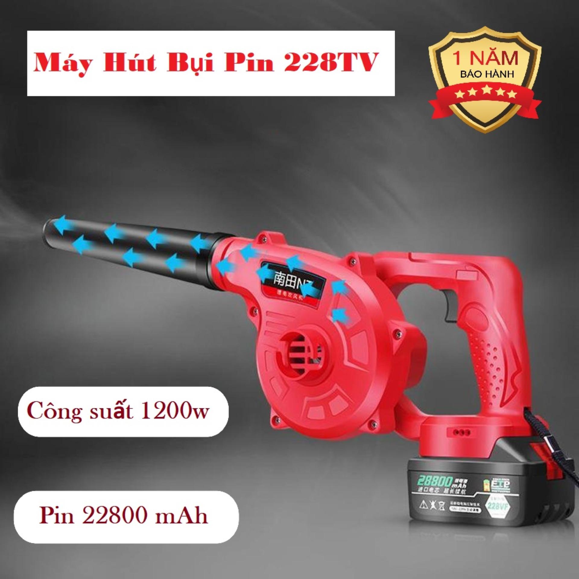 Máy Hút Bụi Cầm Tay, Máy Hút Bụi Mini, Máy Thổi Bụi Không Dây Pin 228TV Công Suất 1200W Thổi Mạnh, Làm Sạch Nhanh, Sử Dụng Pin 21V Tiện Lợi Phạm Vi Sử Dụng Rộng - BIGSALE 50%.