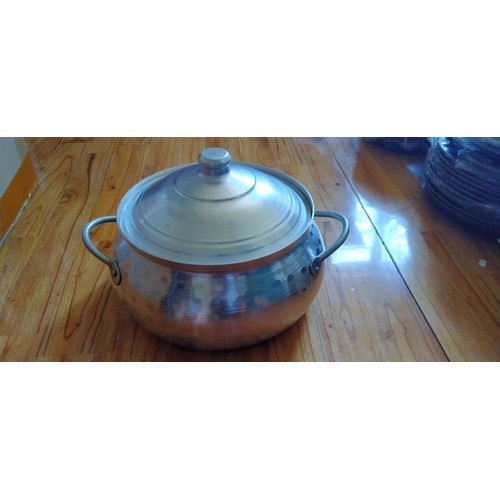Nồi lẩu nhôm Gò Thủ công dân dã Bắc Bộ cho bữa ăn thêm ngon loại 20cm