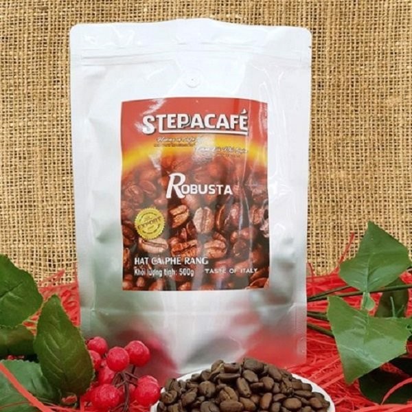 Cà phê Hạt Rang Robusta 500gr - SteppaCafe