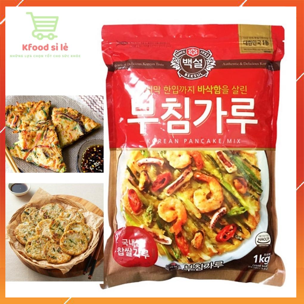 Bột chiên bánh xèo hàn quốc Beksul 1kg,500g