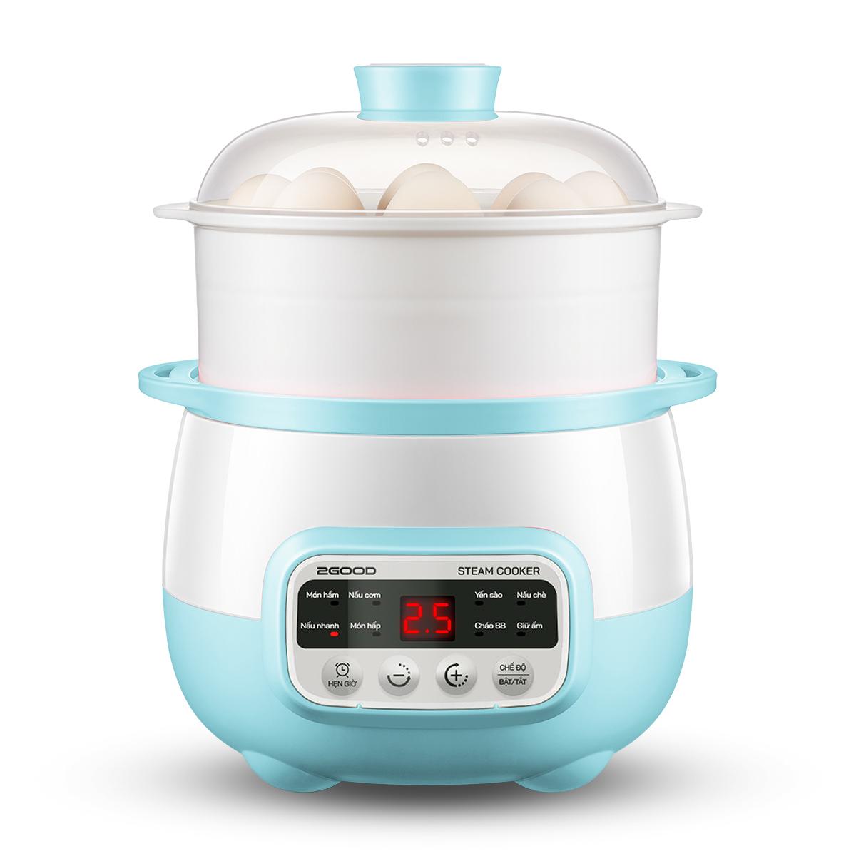 Nồi nấu cháo cách thủy 2 tầng 2good a300 - hàng chính hãng