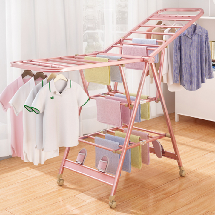Giàn Phơi Quần Áo Thông Minh A-Clothes, Giá Treo Quần Áo Đa Năng Có Thể Gấp Gọn, Cây Phơi Treo