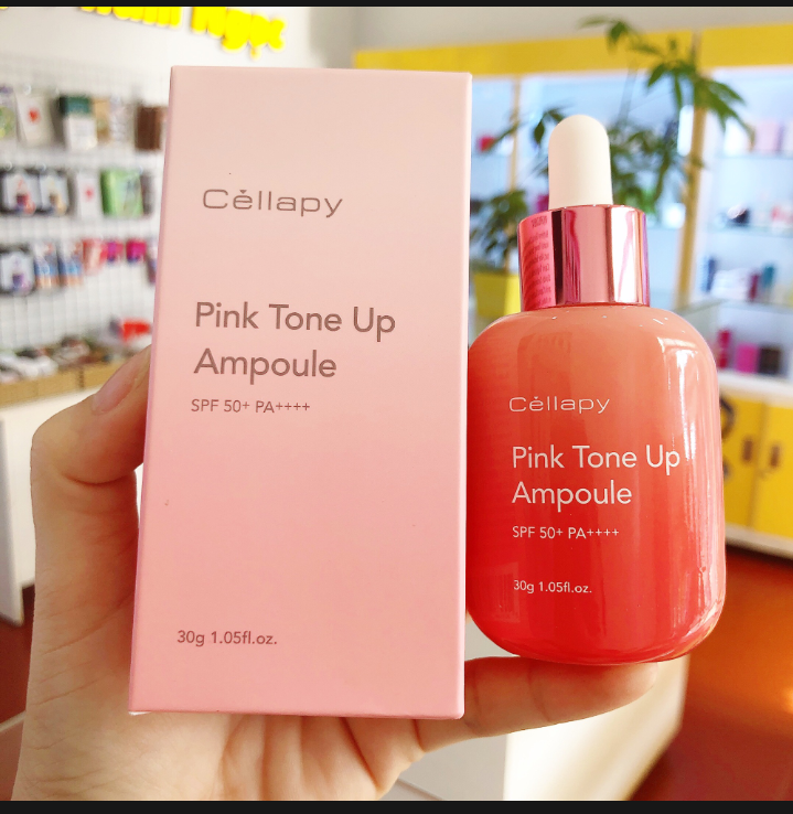 CELLAPY PINK TONE UP AMPOULE- Serum Dưỡng trắng hồng, Chống nắng, Nâng tone