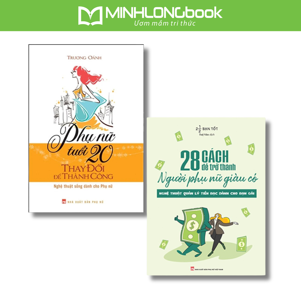 Sách: combo phụ nữ tuổi 20 thay đổi để thành công + 28 cách để trở thành người phụ nữ giàu có