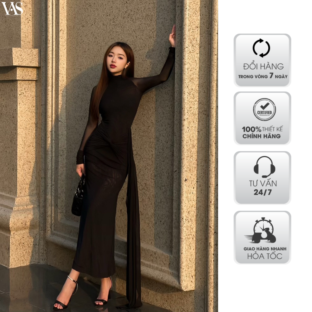 Đầm nữ vananhscarlet ôm body ren